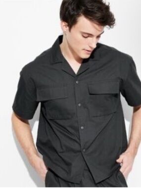 Original Use Black Utility Button Up Shirt XL Short Sleeve NWT